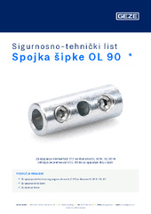 Spojka šipke OL 90  * Sigurnosno-tehnički list HR