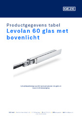 Levolan 60 glas met bovenlicht Productgegevens tabel NL