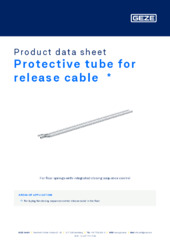 Protective tube for release cable  * Product data sheet EN