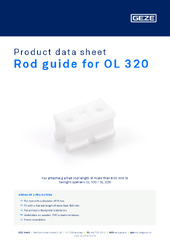 Rod guide for OL 320 Product data sheet EN