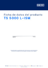 TS 5000 L-ISM Ficha de datos del producto ES