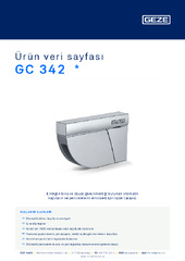 GC 342  * Ürün veri sayfası TR