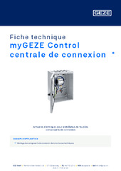 myGEZE Control centrale de connexion  * Fiche technique FR