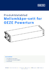 Mellomkåpe-sett for GEZE Powerturn Produktdatablad NB