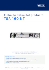 TSA 160 NT Ficha de datos del producto ES