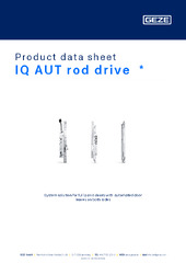 IQ AUT rod drive  * Product data sheet EN