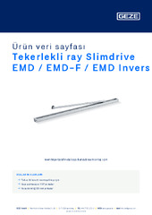 Tekerlekli ray Slimdrive EMD / EMD-F / EMD Invers Ürün veri sayfası TR
