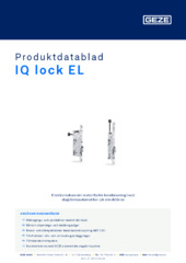 IQ lock EL Produktdatablad SV