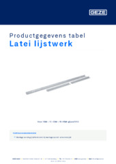 Latei lijstwerk Productgegevens tabel NL