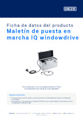 Maletín de puesta en marcha IQ windowdrive Ficha de datos del producto ES