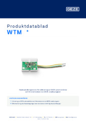 WTM  * Produktdatablad SV
