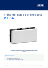 PT 84 Ficha de datos del producto ES