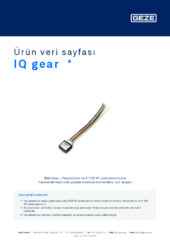 IQ gear  * Ürün veri sayfası TR