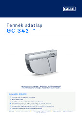 GC 342  * Termék adatlap HU