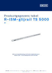 R-ISM-glijrail TS 5000  * Productgegevens tabel NL