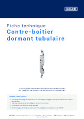 Contre-boîtier dormant tubulaire Fiche technique FR