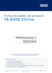 TS 5000 ECline Ficha de dados de produto PT