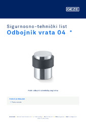 Odbojnik vrata 04  * Sigurnosno-tehnički list HR