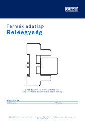 Reléegység Termék adatlap HU