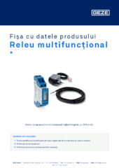 Releu multifuncțional  * Fișa cu datele produsului RO