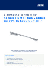 Komplet ISM kliznih vodilica BG VPK TS 5000 CB flex  * Sigurnosno-tehnički list HR