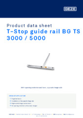 T-Stop guide rail BG TS 3000 / 5000 Product data sheet EN