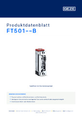 FT501--B Produktdatenblatt DE