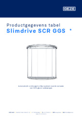Slimdrive SCR GGS  * Productgegevens tabel NL