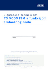 TS 5000 ISM s funkcijom slobodnog hoda Sigurnosno-tehnički list HR