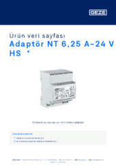 Adaptör NT 6,25 A-24 V HS  * Ürün veri sayfası TR