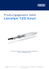 Levolan 120 hout Productgegevens tabel NL