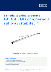 GC GR EMD con perno a rullo avvitabile,  * Scheda tecnica prodotto IT