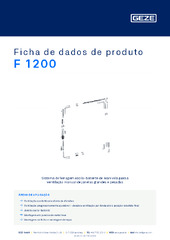 F 1200 Ficha de dados de produto PT
