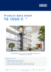 TS 1000 C  * Product data sheet EN