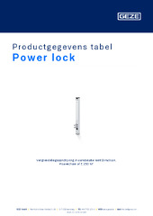 Power lock Productgegevens tabel NL