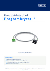 Programbryter  * Produktdatablad NB