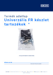 Univerzális FR készlet tartozékok  * Termék adatlap HU