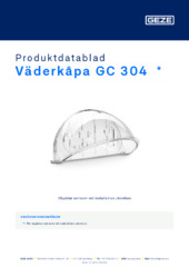 Väderkåpa GC 304  * Produktdatablad SV