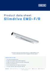 Slimdrive EMD-F/R Product data sheet EN