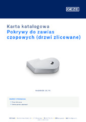 Pokrywy do zawias czopowych (drzwi zlicowane) Karta katalogowa PL