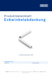 Eckwinkelabdeckung Produktdatenblatt DE