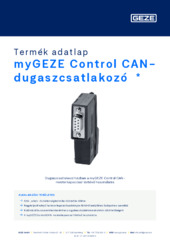myGEZE Control CAN-dugaszcsatlakozó  * Termék adatlap HU
