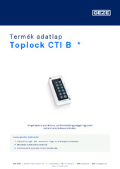 Toplock CTI B  * Termék adatlap HU