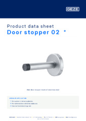 Door stopper 02  * Product data sheet EN