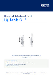 IQ lock C  * Produktdatenblatt DE