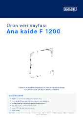 Ana kaide F 1200 Ürün veri sayfası TR