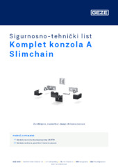 Komplet konzola A Slimchain Sigurnosno-tehnički list HR