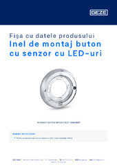 Inel de montaj buton cu senzor cu LED-uri Fișa cu datele produsului RO