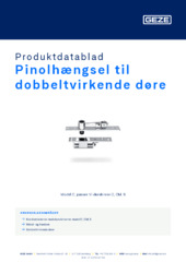 Pinolhængsel til dobbeltvirkende døre Produktdatablad DA
