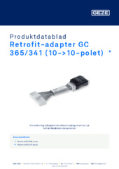 Retrofit-adapter GC 365/341 (10->10-polet)  * Produktdatablad NB